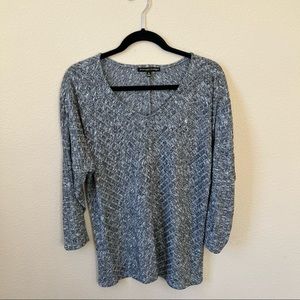 Always Indigo Lightweight Gray Top XL